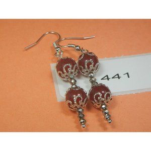 Ruby Gemstone Earring-Energy Jewelry-Facilitate-economic stability # 441